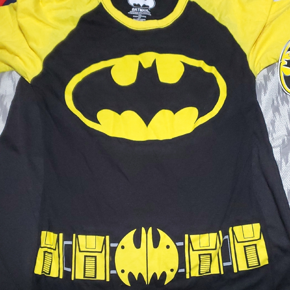 Batman Kids Costume - Black and Yellow Superhero Outfit